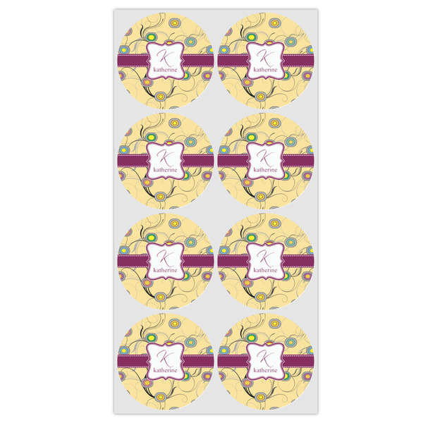 Ovals & Swirls Icing Circle - Medium - Set of 8