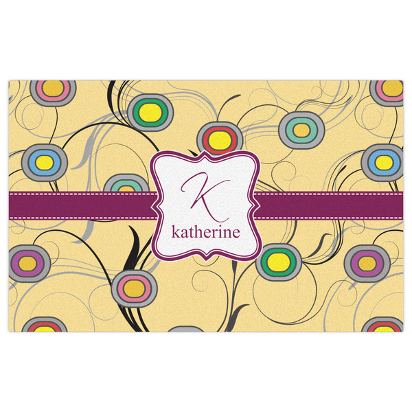 Ovals & Swirls Indoor / Outdoor Rug - 5'x8' - Front Flat