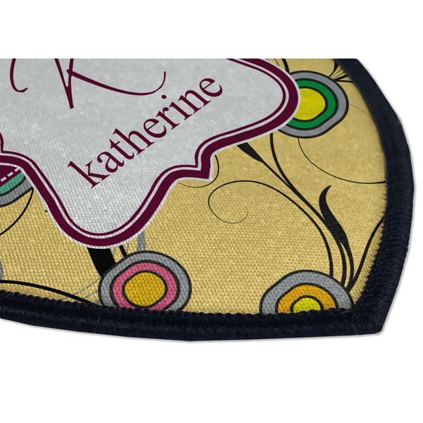 Ovals & Swirls Iron on Shield 3 Detail