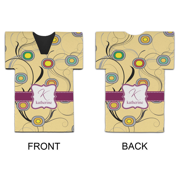 Ovals & Swirls Jersey Bottle Cooler - APPROVAL