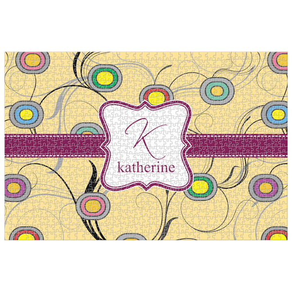 Custom Ovals & Swirls Jigsaw Puzzle - 1000-piece (Personalized)