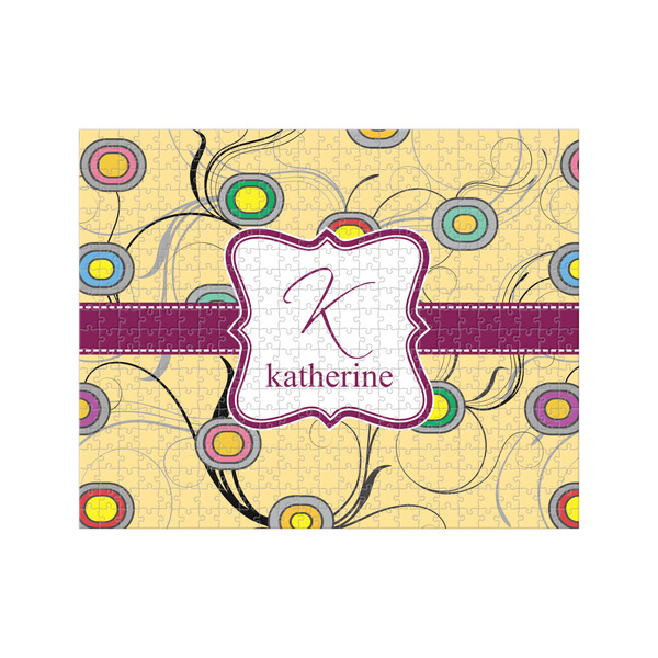 Custom Ovals & Swirls 500 pc Jigsaw Puzzle (Personalized)