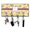 Ovals & Swirls Key Hanger w/ 4 Hooks w/ Name and Initial