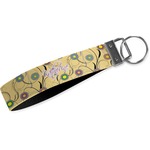 Ovals & Swirls Webbing Keychain Fob - Large (Personalized)