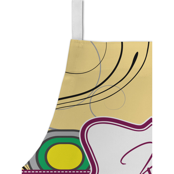 Ovals & Swirls Kid's Aprons - Detail