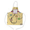 Ovals & Swirls Kid's Apron w/ Name and Initial