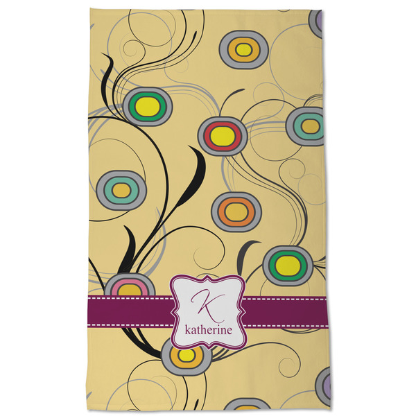 Ovals & Swirls Kitchen Towel - Poly Cotton - Full Front