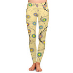Ovals & Swirls Ladies Leggings - Large