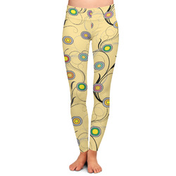 Ovals & Swirls Ladies Leggings - Large