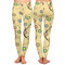 Ovals & Swirls Ladies Leggings - Front and Back