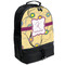 Ovals & Swirls Backpacks - Black (Personalized)