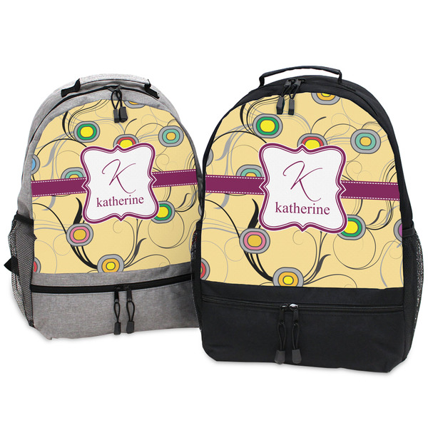 Ovals & Swirls Large Backpacks - Both