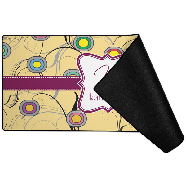Ovals & Swirls Large Gaming Mats - FRONT W/ FOLD