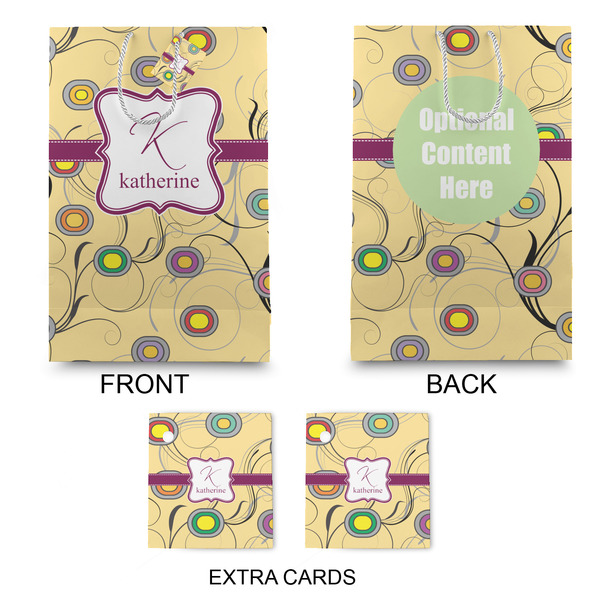 Ovals & Swirls Large Gift Bag - Approval