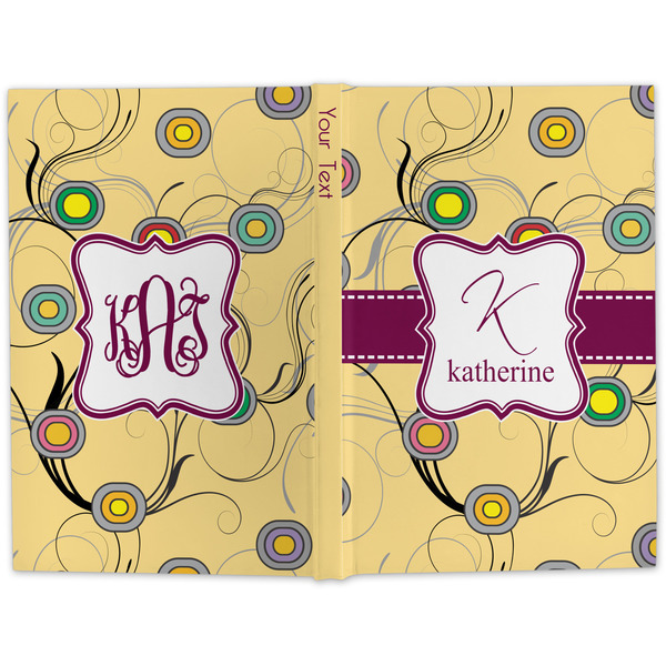 Ovals & Swirls Large Hard Cover Journal - Apvl