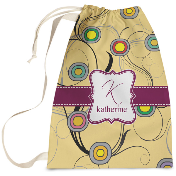 Custom Ovals & Swirls Laundry Bag (Personalized)