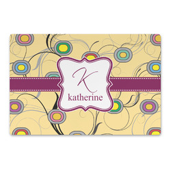 Ovals & Swirls Large Rectangle Car Magnet (Personalized)