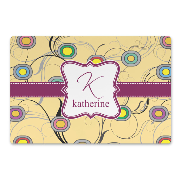 Custom Ovals & Swirls Large Rectangle Car Magnet (Personalized)