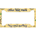 Ovals & Swirls License Plate Frame - Style A (Personalized)