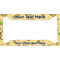 Ovals & Swirls License Plate Frame - Style A