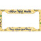 Ovals & Swirls License Plate Frame - Style A (Personalized)
