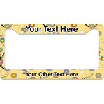 Ovals & Swirls License Plate Frame - Style B (Personalized)
