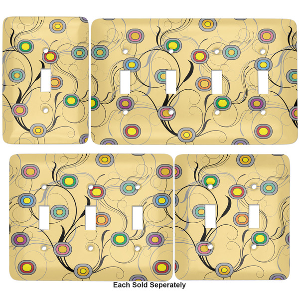 Ovals & Swirls Light Switch Covers all sizes