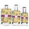 Ovals & Swirls Luggage Bags all sizes - With Handle