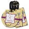 Ovals & Swirls Plastic Luggage Tag (Personalized)