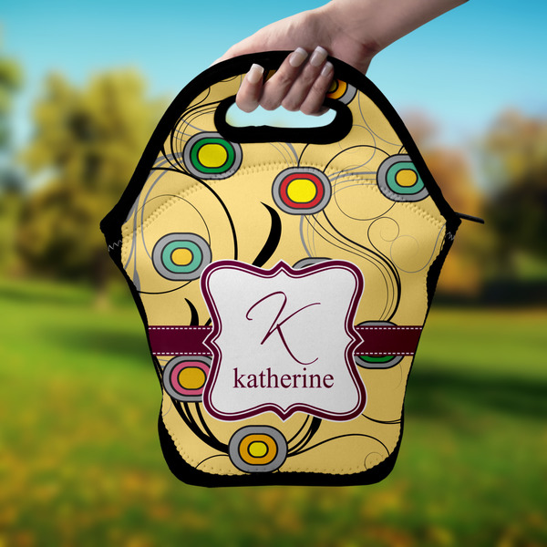 Ovals & Swirls Lunch Bag - Hand
