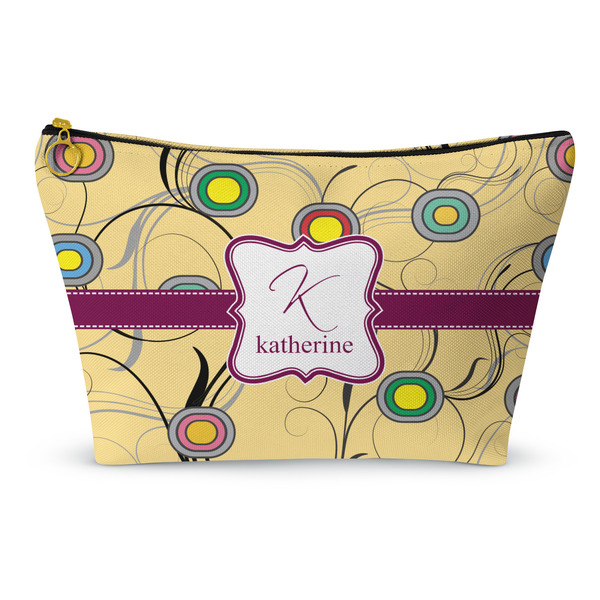 Custom Ovals & Swirls Makeup Bag (Personalized)