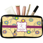Ovals & Swirls Makeup / Cosmetic Bag (Personalized)