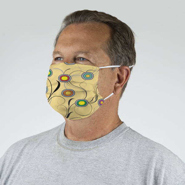 Ovals & Swirls Mask - Quarter View on Guy