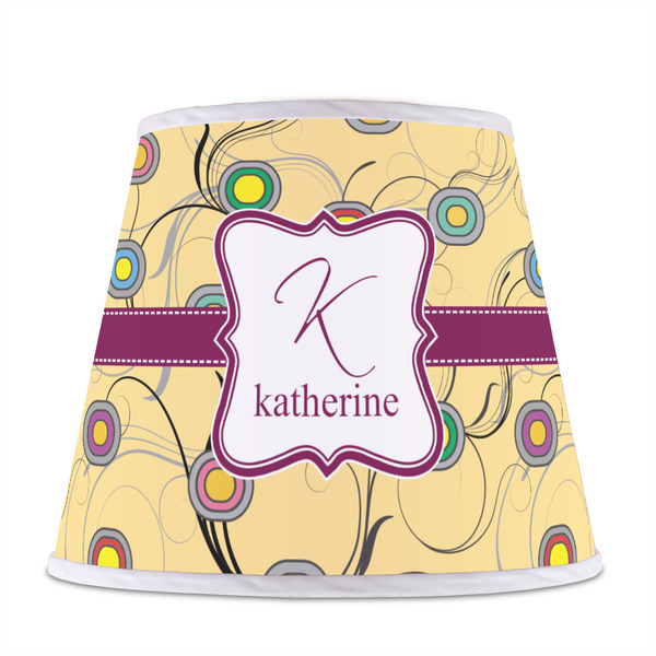 Ovals & Swirls Poly Film Empire Lampshade - Front View
