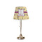 Ovals & Swirls Poly Film Empire Lampshade - On Stand