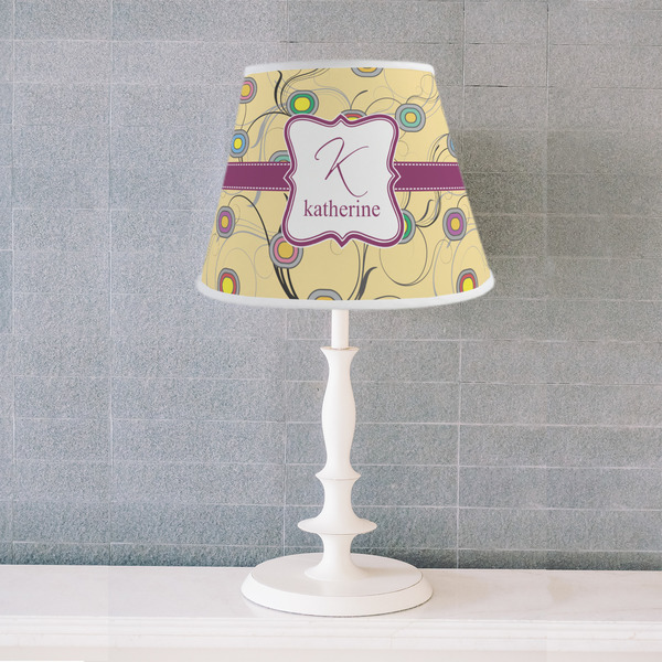 Ovals & Swirls Poly Film Empire Lampshade - Lifestyle