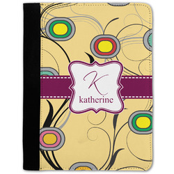 Ovals & Swirls Notebook Padfolio w/ Name and Initial