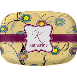 Ovals & Swirls Melamine Platter w/ Name and Initial