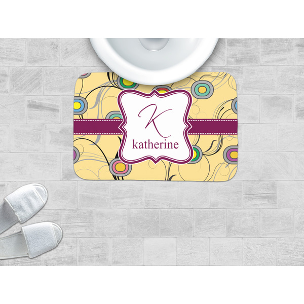 Ovals & Swirls Memory Foam Bath Mat - LIFESTYLE