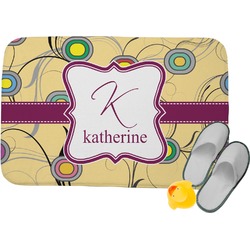 Ovals & Swirls Memory Foam Bath Mat - 34"x21" (Personalized)