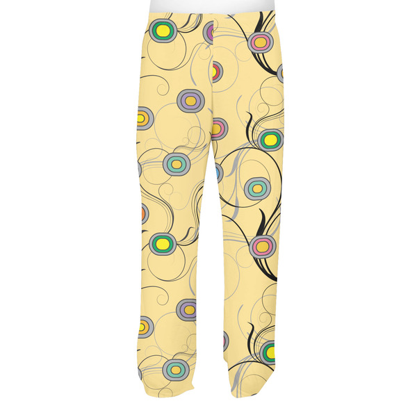 Ovals & Swirls Men's Pjs Back - on model