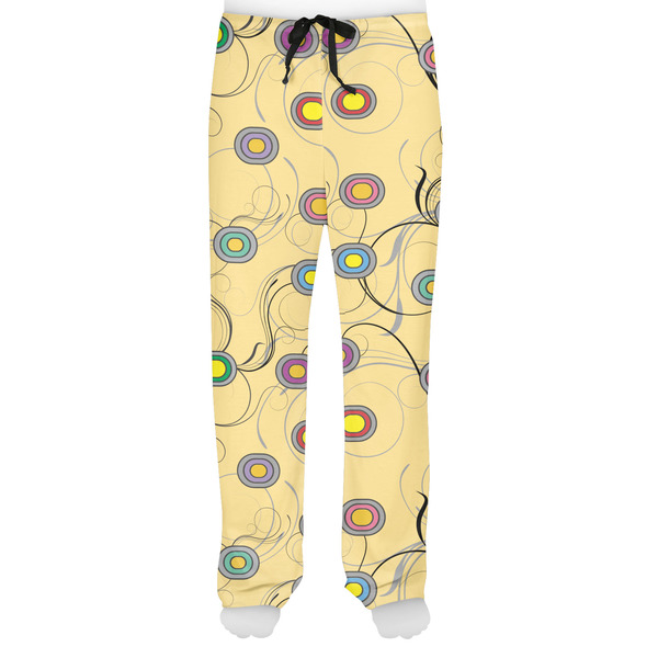 Ovals & Swirls Men's Pjs Front - on model
