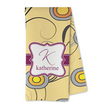Ovals & Swirls Kitchen Towel - Microfiber (Personalized)