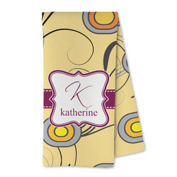 Ovals & Swirls Kitchen Towel - Microfiber (Personalized)