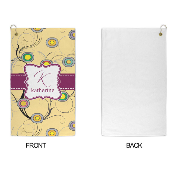 Ovals & Swirls Microfiber Golf Towels - APPROVAL