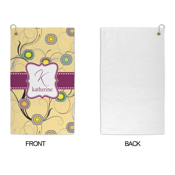 Ovals & Swirls Microfiber Golf Towels - APPROVAL