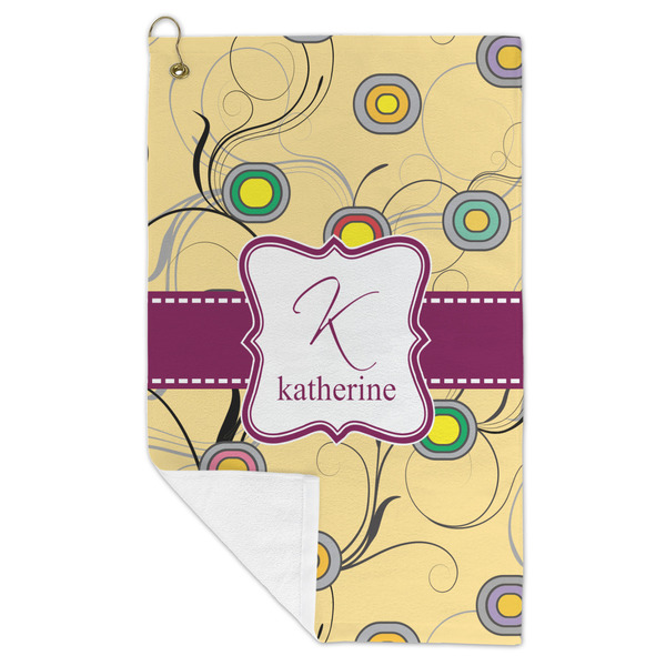 Ovals & Swirls Microfiber Golf Towels - FOLD