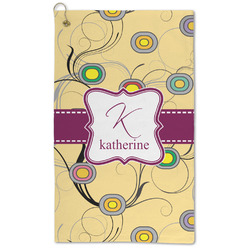 Ovals & Swirls Microfiber Golf Towel (Personalized)
