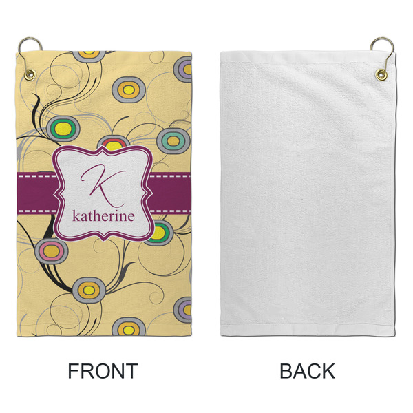 Ovals & Swirls Microfiber Golf Towels - Small - APPROVAL
