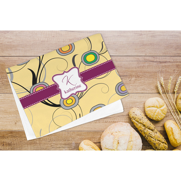 Ovals & Swirls Microfiber Kitchen Towel - LIFESTYLE